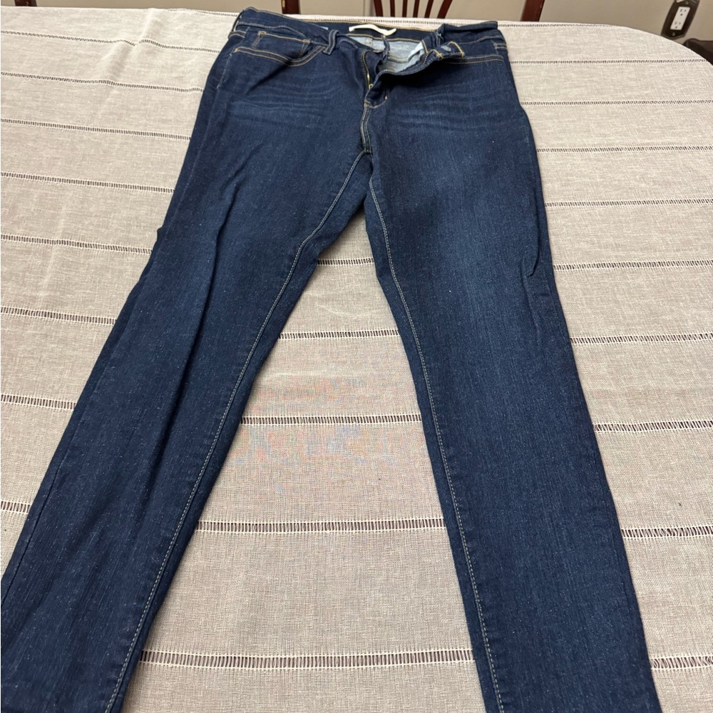 Women's Dark Blue Skinny Jeans